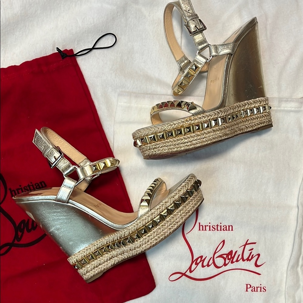 Christian Louboutin Wedge Espadrilles